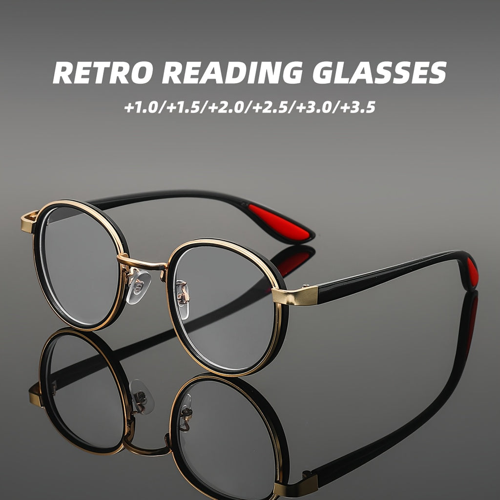 BOLOLOC Vintage Läsglasögon – Herr