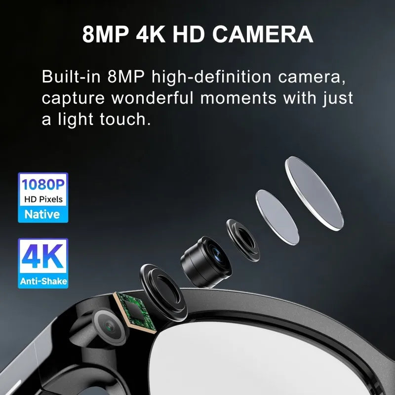 Xiaomi MIJIA AI Smarta Glasögon – 8K Kamera, Realtidsöversättning & GPS.
