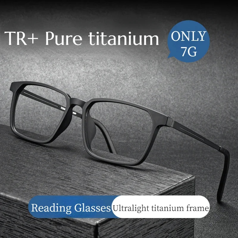 KLASSNUM Titanium Läsglasögon med Blåljusfilter